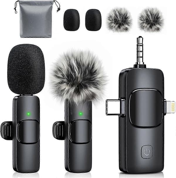 3-in-1 minipuhelin iPhonelle: Langattomat rintamikrofonit