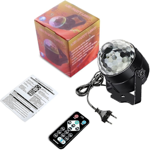 Discokule Discolys Partylys Discolys Lyseffekter 7 Farger Musikkstyrt Led Dj Lys Partybelysning Partylampe Til Halloween Jul