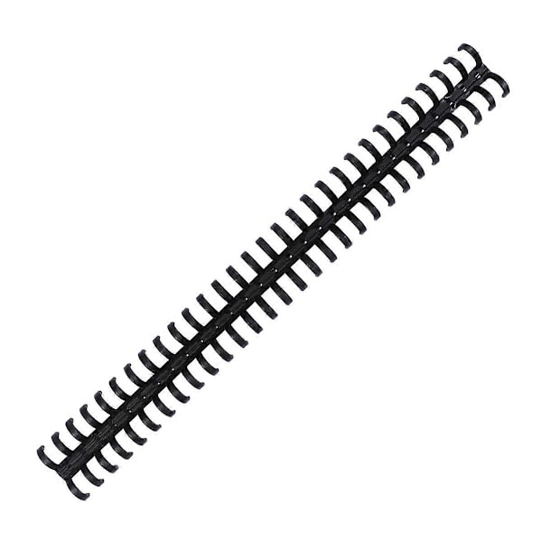 30 Hull Svarte Bøker Kam Perm Rygg Notebook Perm Omslag Stenger Plast Perm Rygg Perm Klips
