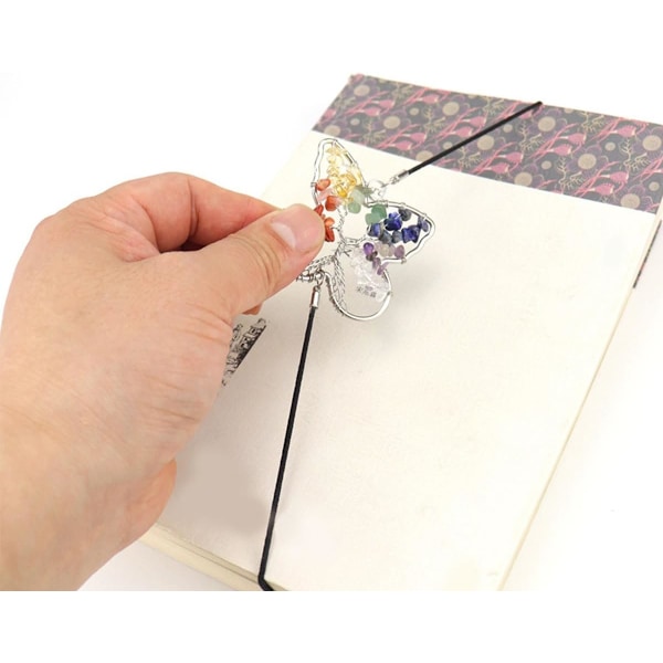 Personaliserede Bogmærker med Regnbue Livets Træ Charm Krystal Sided Holder Bog Regnbue Sommerfugl Papirvarer Gave til Bogelskere
