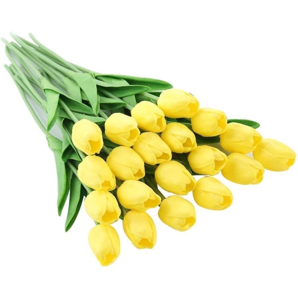 20 stk. Ægte Touch Latex Kunstige Tulipaner Blomster Falske Tulipaner