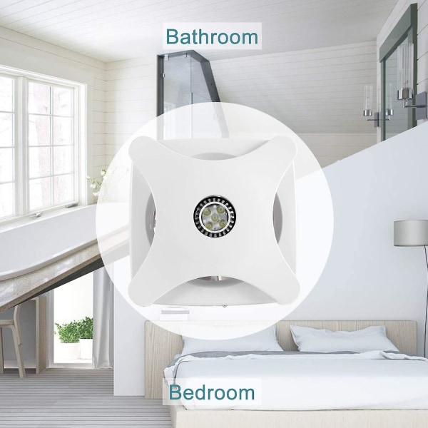 6" fläkt, vägg- eller takfläkt med bakre galler, LED-fläkt för badrum i  sovrummet (b-150 mm) 449d | Fyndiq