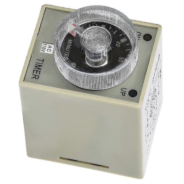 Ah3-3 Timerrelä Elektronisk Typ Justerbar Släppfördröjning Timerrelä 8 Stift 60min (110v) -Yx