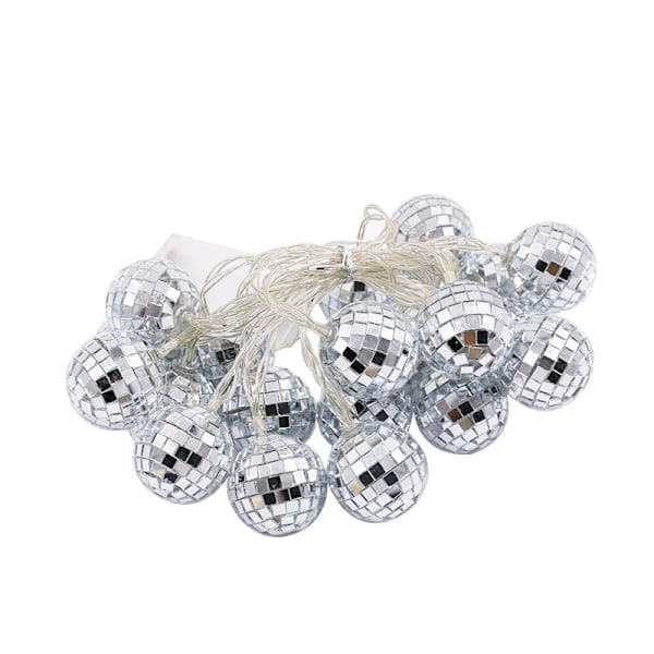 LED Speilkule Lyslenke Disco Bar Party Julekule Feriebelysning Dekorativ Farge Warm White 3 M 20 led USB