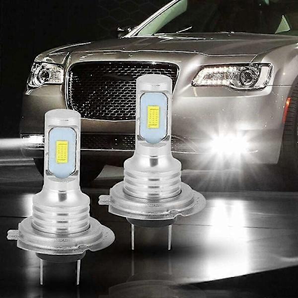 LED-dimlampor 2-pack 80W 6000K universell H7 LED-dimlampa för bil superljus vit 12-24V+LED-lampa h7 LED-lampa h7