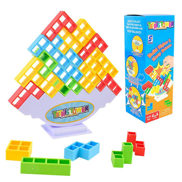 32/48 stk. afbalancerede stablelegetøj til familiespil, fester, rejser 48pcs