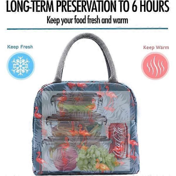 Isolert lunsjbag for kvinner og menn, gjenbrukbar lunsj T