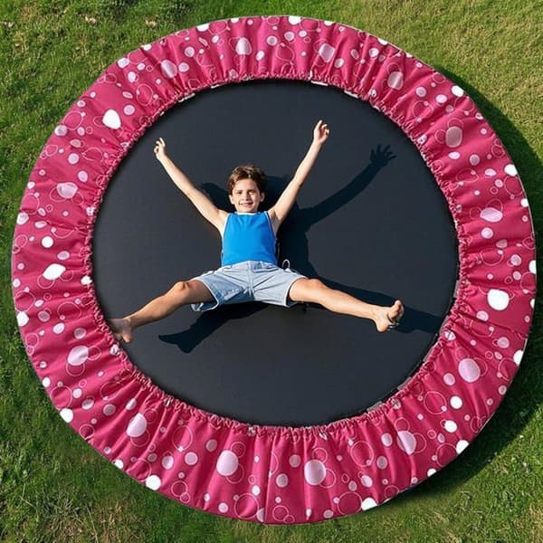 Rund trampolinfjäderskydd, trampolinfälgskydd, säkerhetstillbehör för trampolinfjäder, 91 cm delar
