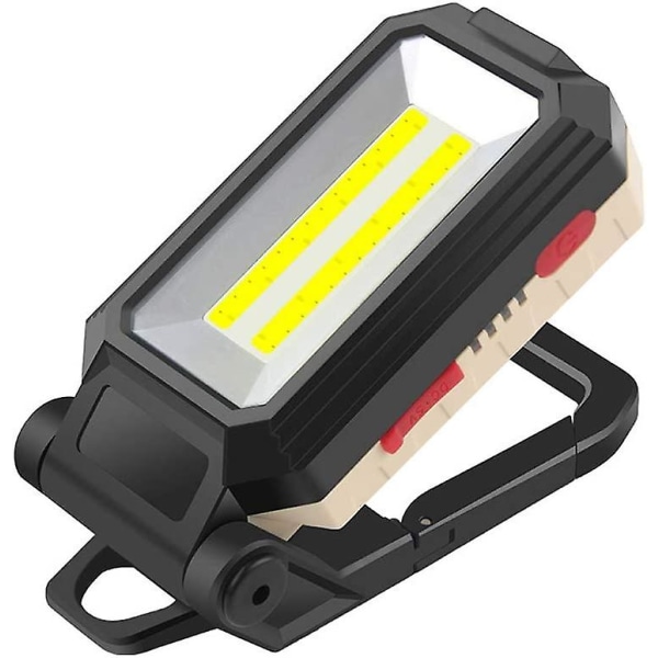 Led Lommelygte Arbejdslys, 10w Led Flood Light Genopladelig Bærbar Inspektionslys Magnetisk Lommelygte Med Usb