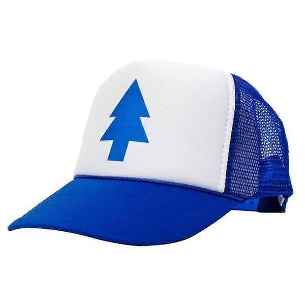 Dipper Gravity Falls Bue Pine Tree Truckerhatt Baseballcaps med buet brem