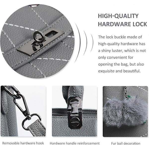 Nye damehåndtasker Mode Damehåndtasker og skuldertasker Designerhåndtasker Gris
