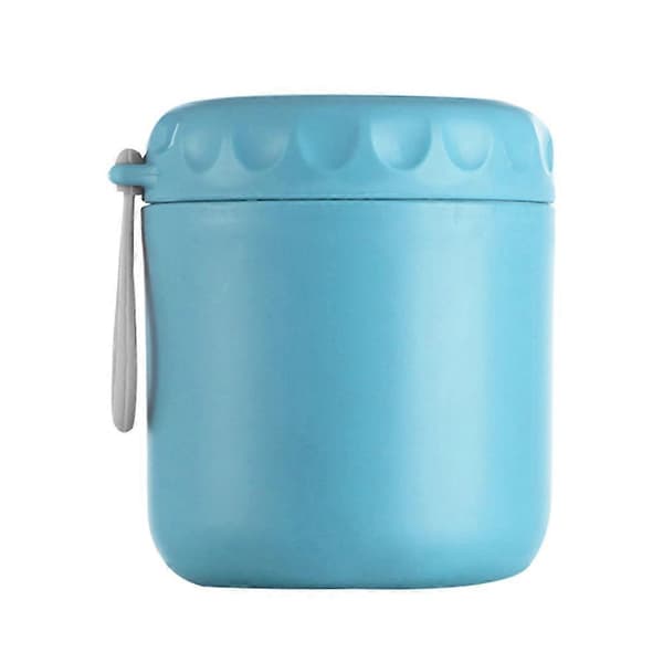 Bærbar 450ml Matbeholder i Rustfritt Stål 11.5x9cm Grønn Rosa Blå