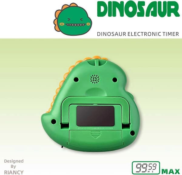Mote Klasserom Påminnelse Kjøkken Timer Elektronisk Timer ABS Materiale Søt Dinosaur Timer Egnet for Presis Timing Kjøkken Timer Purple