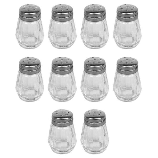 10 st Mini Saltströare Kryddflaskor Pepparflaskor BBQ Kryddbehållare