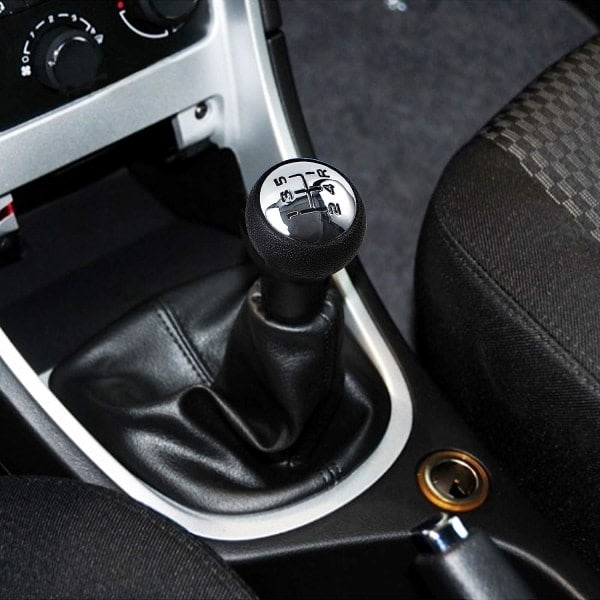 Växelspaksknopp för Peugeot 106 107 205 207 306 307 308 405 406 407 607 / CITROEN C2 C3 C4 Picasso - Svart & Silver