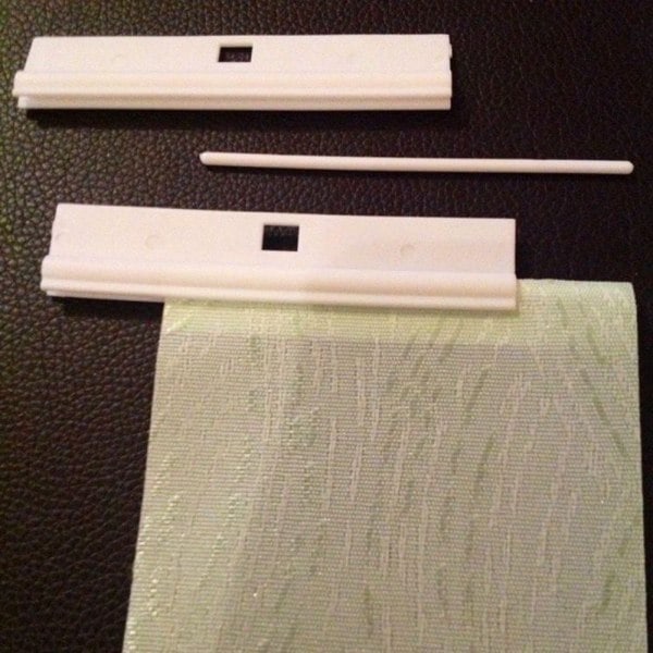 Vertikala Persienn Upphängare 5\" (127mm) Ersättning Vita Upphängare för Lameller DIY Justerbara Vertikala Persienn Tillbehör 20-pack.