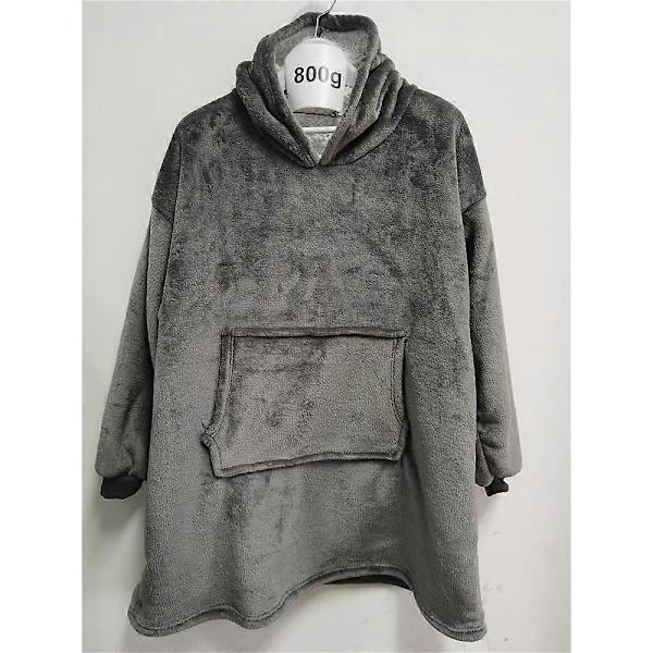 Pullover Sweatshirt Hette Morgenkåpe Teppe Hettegenser Lazy Teppe Pyjamas Hette Fleece Termisk