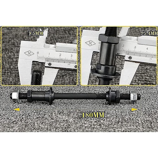 Sykkelhjulnavaksling Bak Solid Spindel Aksel Spak Fjell Rask Utgivelse Terrengsykkel Foran Bak Aksel Mtb Hjul Aksel Sykling Tilbehør 240mm