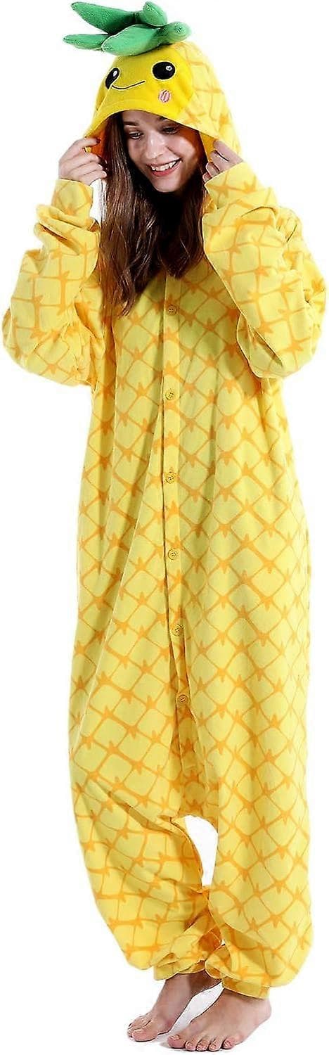 Ananas pyjamas Dyrekostyme karneval jumpsuit S