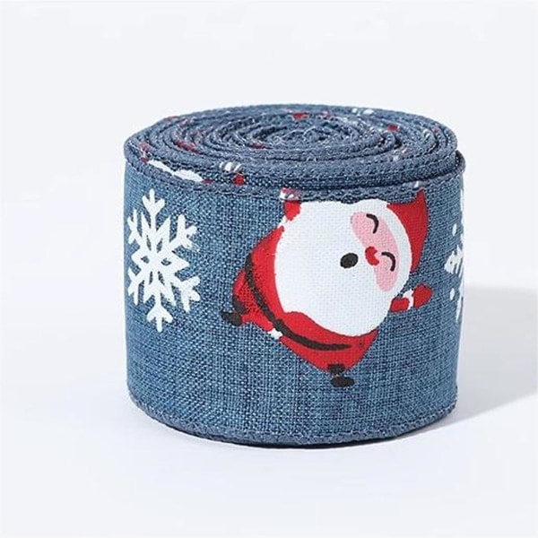 Joulukuusen koristeiden nauha, joulukoristeiden nauha, joulupukki-kuvio style 2