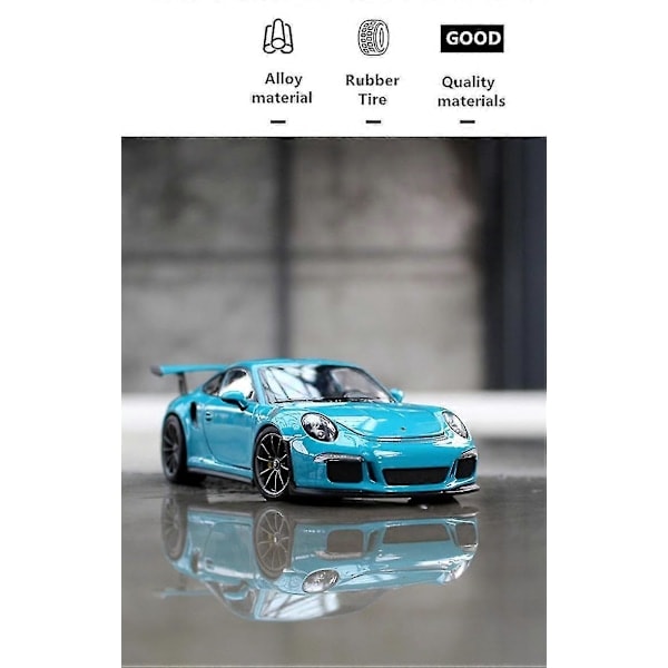 1:24 Leksaksbil Porsche 911 Carrera 4s Svart Simuleringsmodell i Metall Dekorationssamling Leksaksbil Flera Färger Valfritt yellow