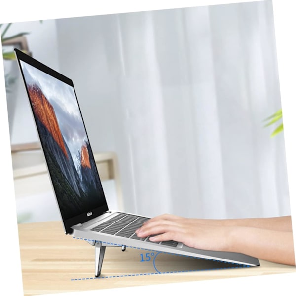 4 stk. Computer Metal Køleplade Beslag Laptop Computer Bærbar Lille Støtte Stativ Laptop Holder Foldbar Laptop Kølestativ Computer Stativ Bærbar
