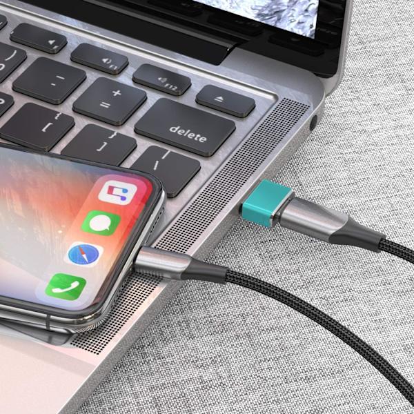 3-pack USB C-adapter, Typ C-hona till USB A-hane laddningskabelkonverter för Apple Watch Ultra iWatch Series 8 7 9, iPhone 11 13 14 16 Plus Max Pro Green