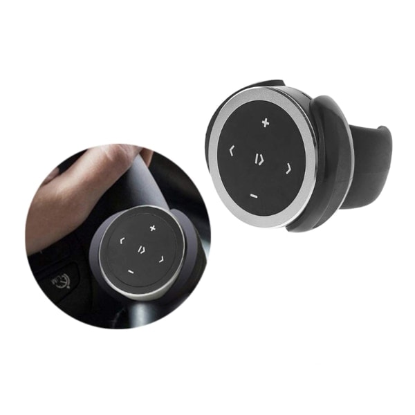 Ohjauspyörän kaukosäädin langaton Bluetooth 3.0 Mediapainike Musiikin toisto Kaukosäädin IOS/Androidille Silver