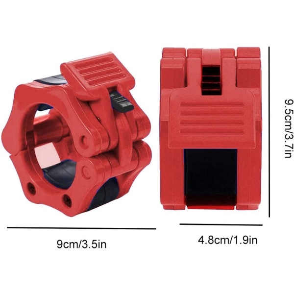 50mm Vægtstangsklemmer Vægtstangsklemmer (1 Par)