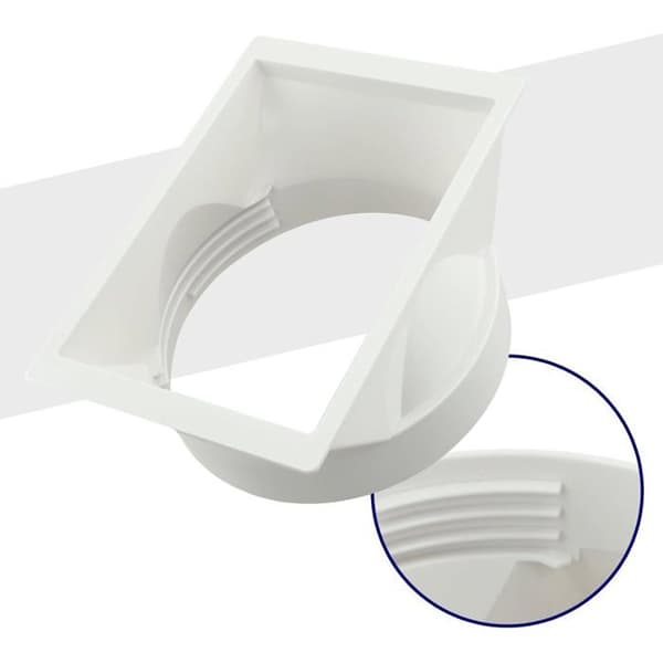 Eksoskobling for Klimaanlegg - 1 Stykke - Robust Plast - Optimalisert Ventilasjon - Kontor og Hjem