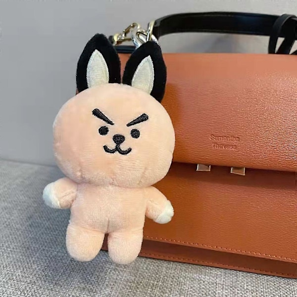 10CM Kawaii Line Friends Bt21 Tegneserie Shooky Cooky Chimmy Rj Plys Vedhæng Dessert Serie Nøglering Vedhæng Plys Dukke Ornament pendant20 10CM