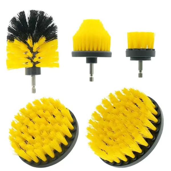 5-pack Borstfäste-kit för 1/5\" Elektrisk Skrubber, Elektrisk Skrubber Borstset