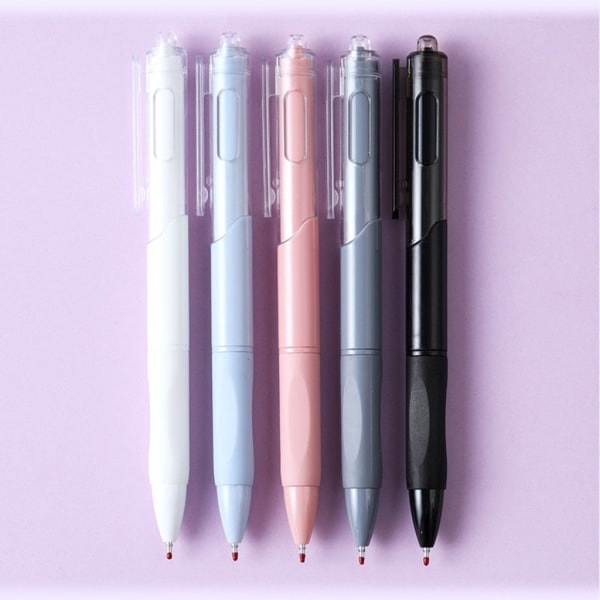 10-pack Infällbar Neutral Penna 0,5 mm Svart Bläck Gelpenna Snabbtorkande Signaturpenna Kontor Skola Pappersvaror Grey