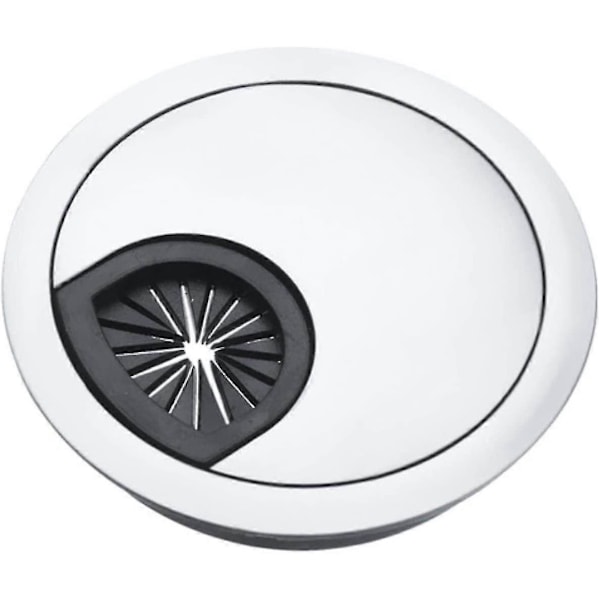 Skrivebords Wire Hole Cover Datamaskin Ryddig Grommet Bord Kabel Uttak Port Overflate Linje Boks Bord Kabel Hardware, 4stk Bright 53mm