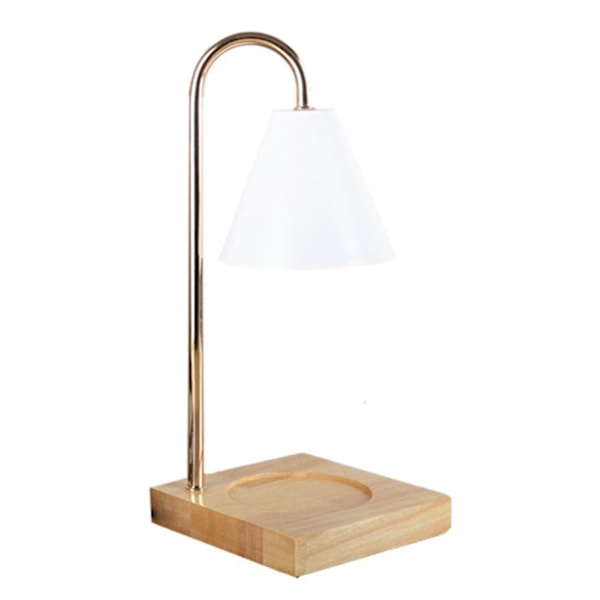 Dimbar Lysvarmer Lampe Lys Smelter Bordlampe Duftlys Holder For Krukke Lys Voks Smelting-hy Log   White Hood