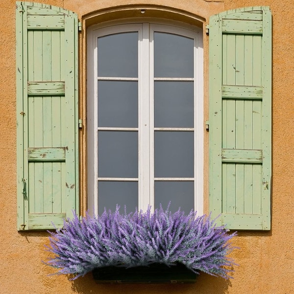 12 buketter kunstige blomster kunstig lavendel falsk