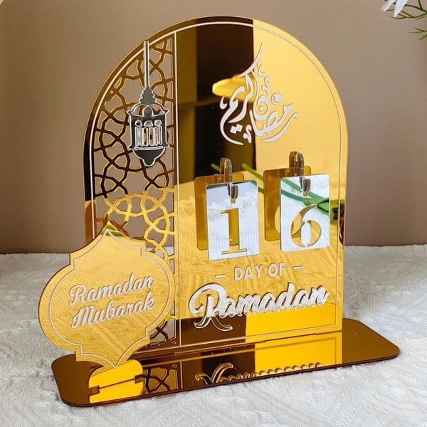 Ramadan Joulukalenteri Akryyli 30 Päivän Ramadan Lähtölaskentakalenteri DIY Eid Mubarak Koristeet Ramadan Juhlat Islam Muslimi Tarvikkeet-B