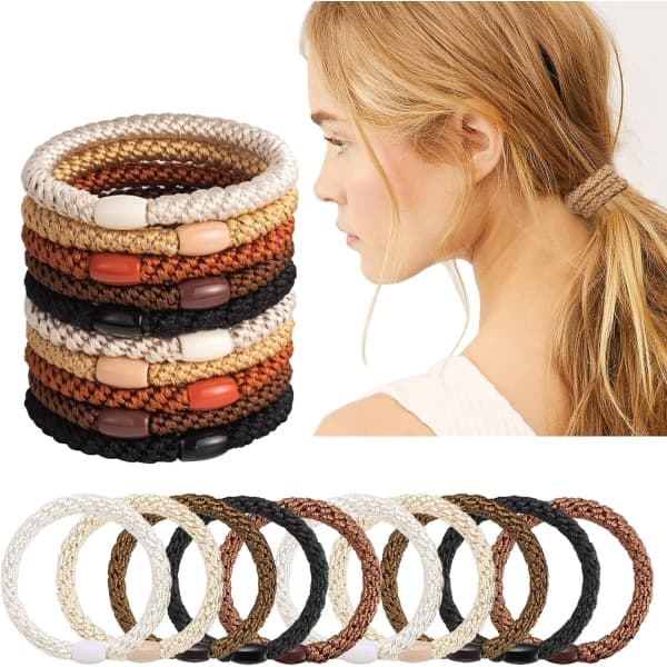 Elastiska hårband, hårband för kvinnor, 20 st elastiska hårband, spiralhårband för flickor, håraccessoarer