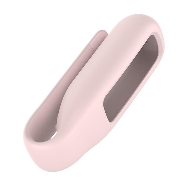 Fitbit-Luxe -kellolle silikoninen suojakotelo, koukku ja metallilukko Pink