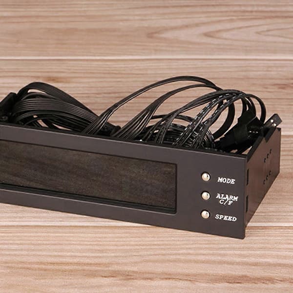 5.86\" Slitesterk PC Datamaskin Viftekontroller Temperatur Sensor PC Kjøling