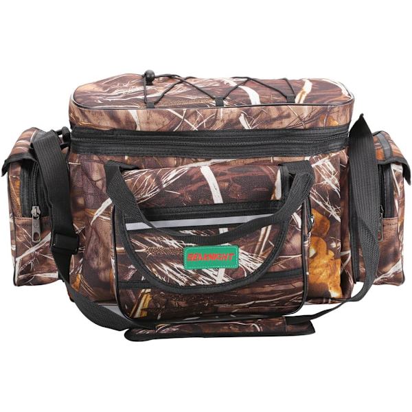 Karpefiskeri Taske SK003 Enkelt Skulder Havfiskeri Tackle Tasker Holdall Camouflage Udendørs Bærepose Vandreture Rejsetaske 50CM*28CM*27CM