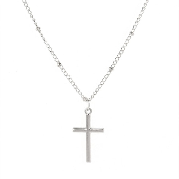 Necklace with cross Silver Silver