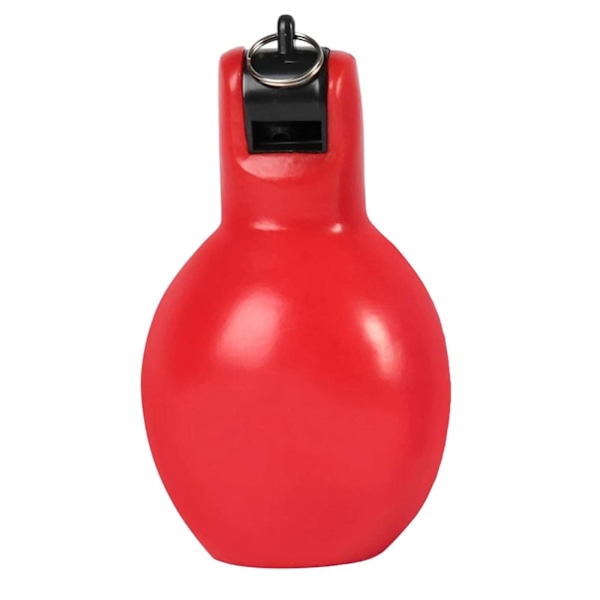 2 Stycken Handpress Visselpipor Högljudda Sportvisselpipor för Vandring Inomhus Utomhus gul och röd green and red 12cmx6.5cm