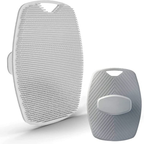 Silikonkroppsskrubb Duschskrubb Grey