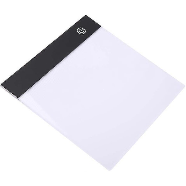 A5 LED Tegnebrett, LED Lysbrett A5 LED Lysbord Ultratynne LED Lysbokser, A5 LED Kopibrett, Fargeleggingsbrett, Skissebrett, Med USB-kabel, For Sten