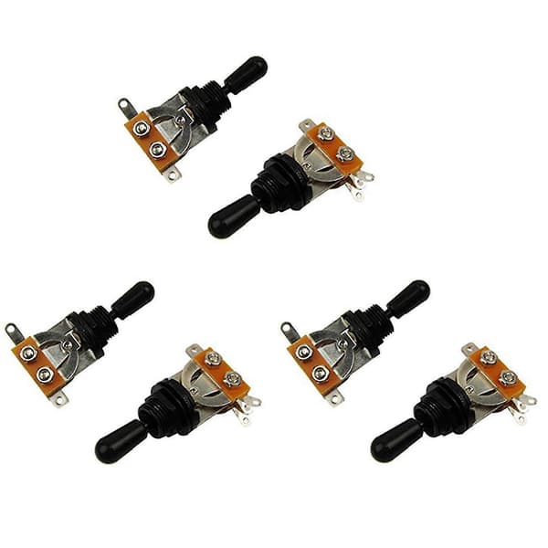 Metrisk 3-vägs Kort Rak Gitarr Toggle Switch Pickup Selector Kompatibel Med Elgitarr