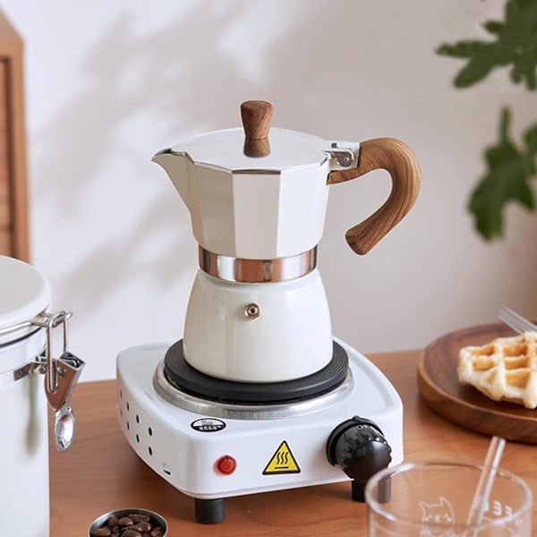 Espressokeitin, 3 espressokupin mokkapannu - 150 ml manuaalinen kuubalainen kahvinkeitin, premium-alumiininen italialainen mokkaespresso