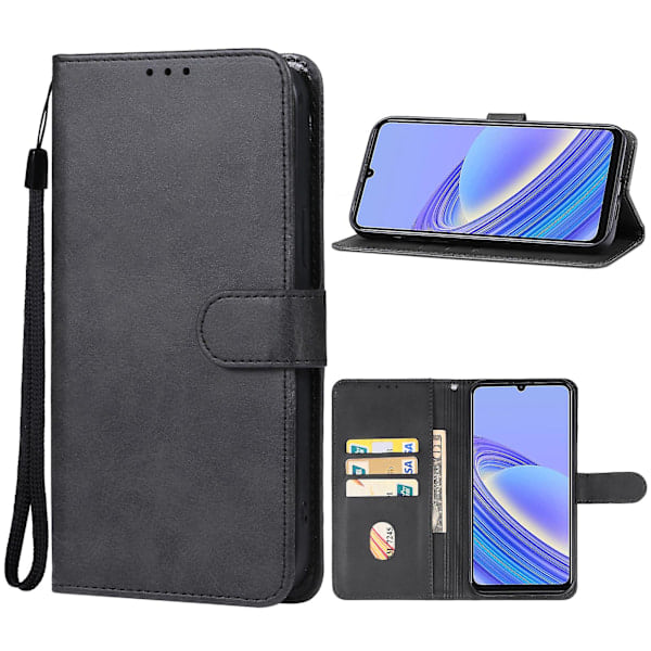 Læder Telefon Cover til Tcl 40 Se Black