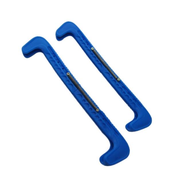 2 stk. Ishockeybeskyttere, Ishockeybeskyttere for skøyteblad Figur Plastbeskytter Justerbar - xinhan Blue