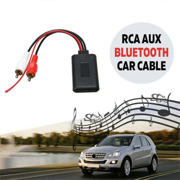 2 stk. Trådløst Bluetooth-modul til bil, musikadapter RCA AUX-lydkabel Universal 2RCA-interface Bluet